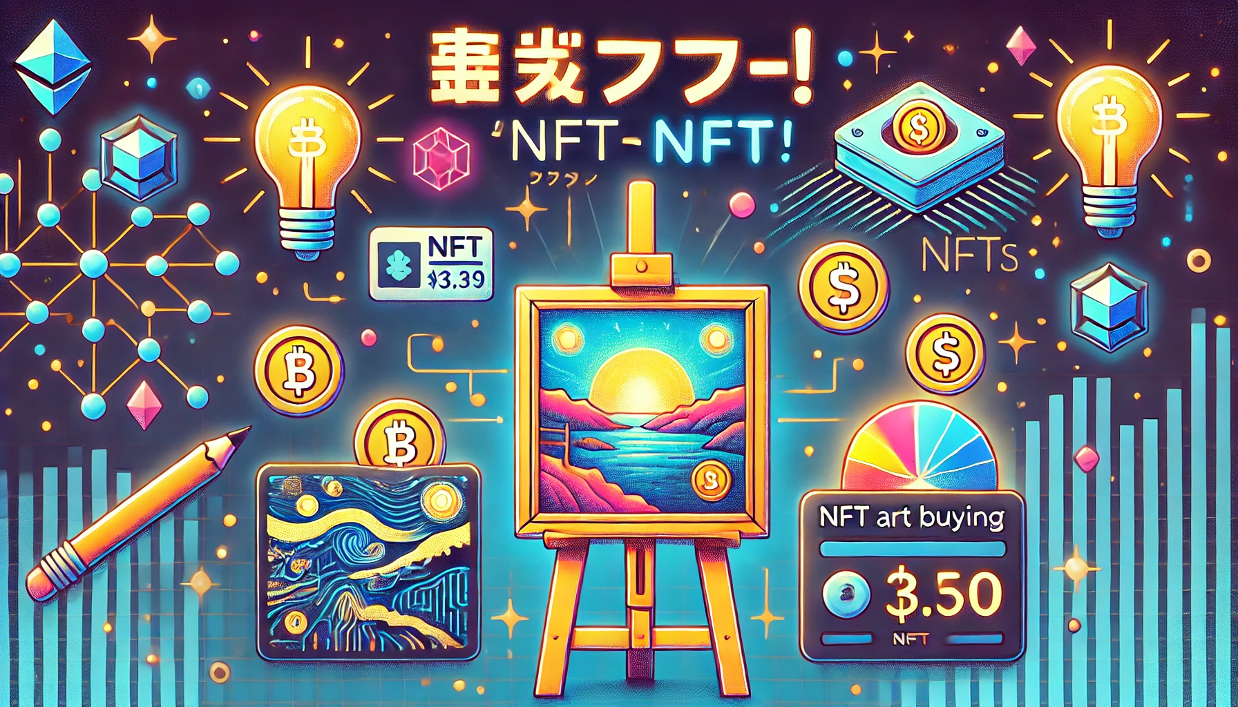 【初心者向け】NFTアートの買い方が3分でわかる！はじめてのブロックチェーン入門